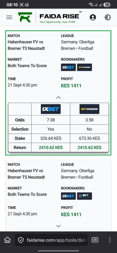 FaidaRise Dashboard — Mobile View 3