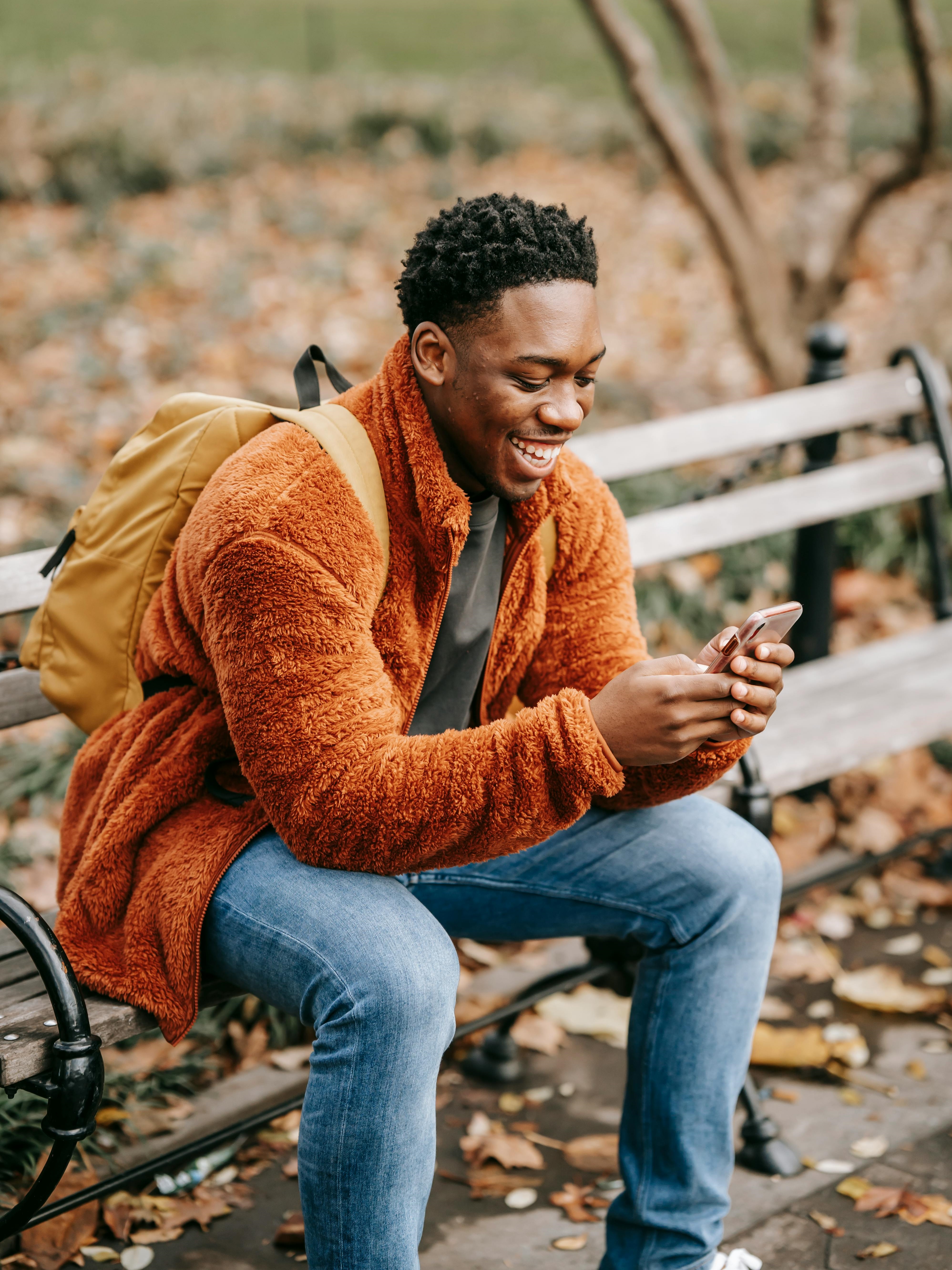 A man holding a phone